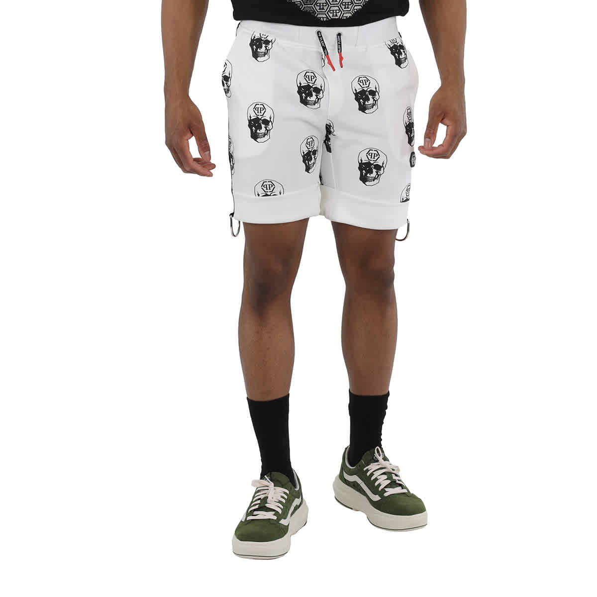 Philipp Plein Skull Print Jogging Trousers In White, ModeSens
