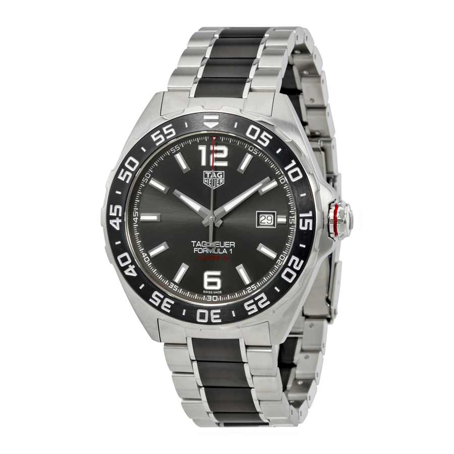 Tag Heuer Formula 1 Automatic Mens Watch Waz2011.ba0843 In Anthracite / Black