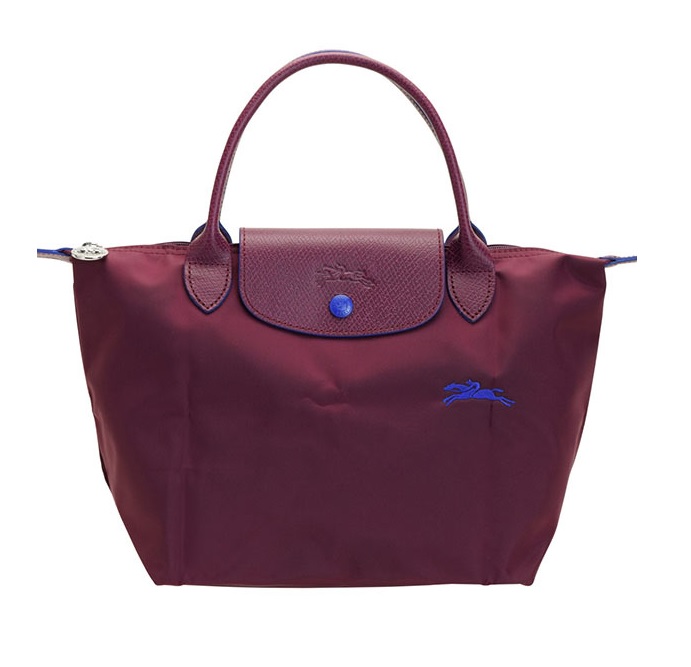 Longchamp Ladies Le Pliage Top Handle Bag S-plum In Purple