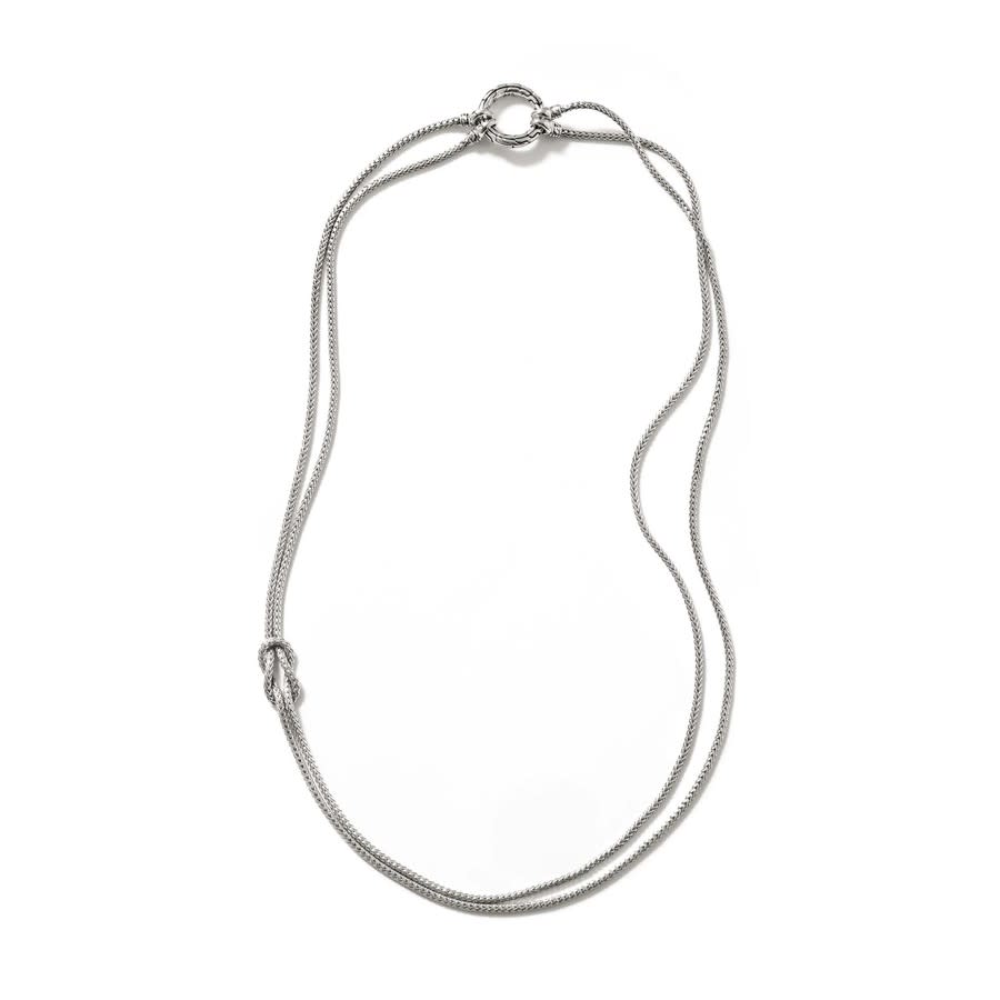 John Hardy Classic Chain Sterling Silver Love Knot Necklace - Nb900908x18-24 In Silver-tone