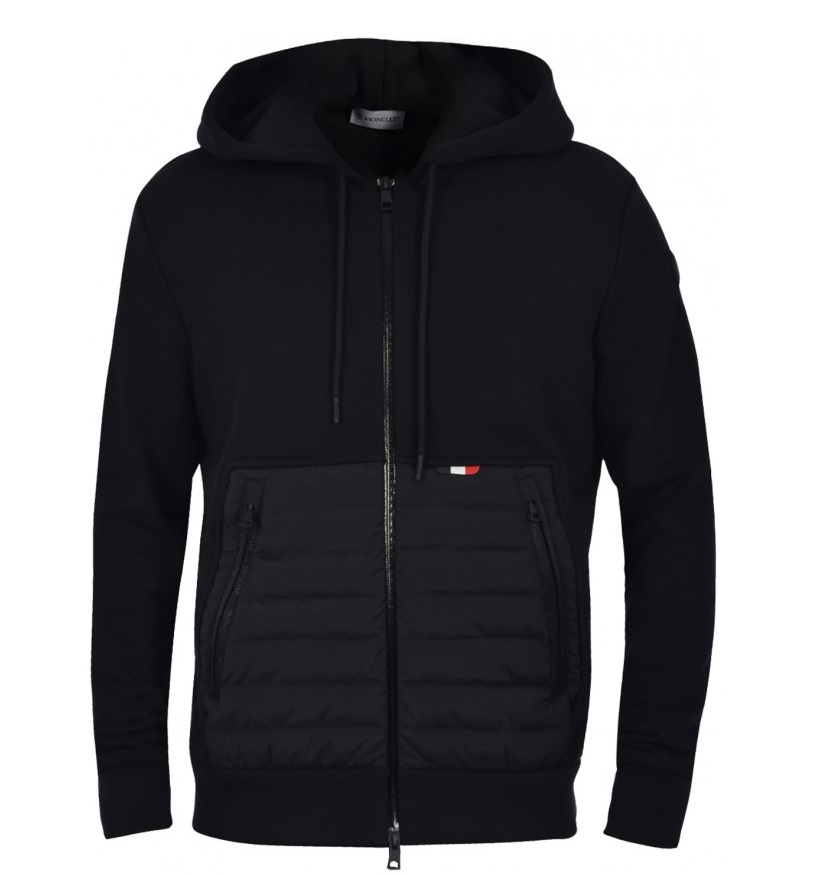 mens quilted hoodie