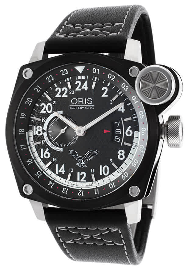 Oris Blue Eagles Gmt Mens Watch 65376314684ls In Black / Blue / Skeleton