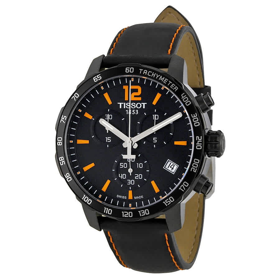 Tissot Quickster Chronograph Black Dial Mens Watch T0954173605700