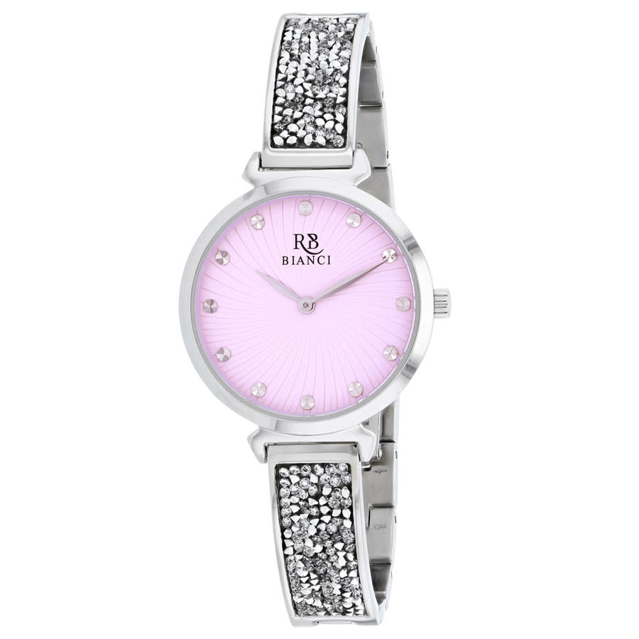 Shop Roberto Bianci Brillare Quartz Pink Dial Ladies Watch Rb0201