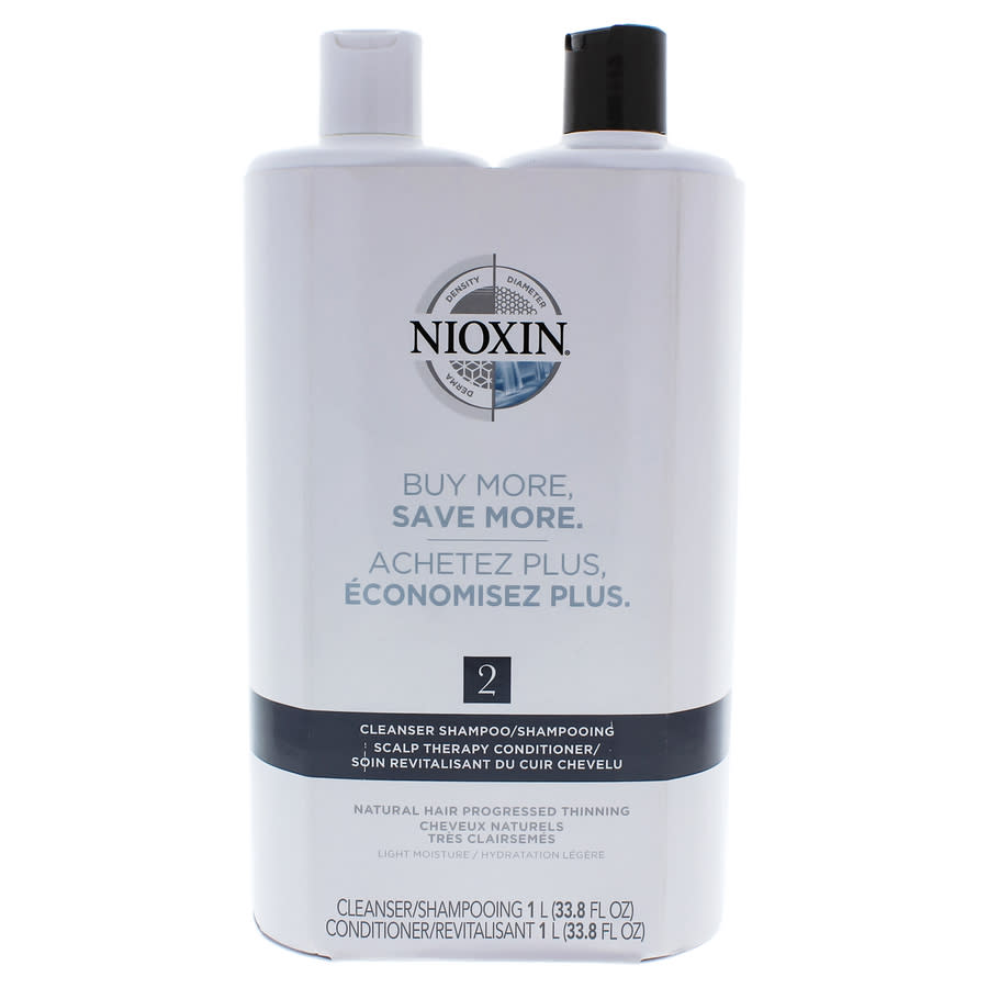 Nioxin System 2 Cleanser Scalp Therapy Conditioner Duo By  For Unisex - 33.8 oz Shampoo Conditioner In N,a