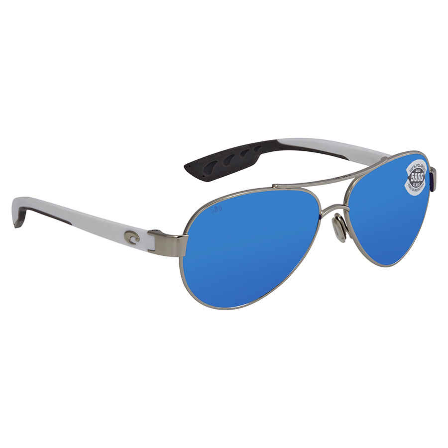 COSTA DEL MAR LORETO POLARIZED BLUE MIRROR AVIATOR SUNGLASSES LR 21 OBMGLP