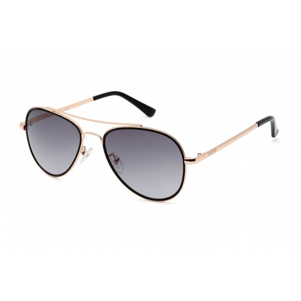 Kenneth Cole Reaction Gradient Smoke Aviator Mens Sunglasses Kc2837 28b 55 In Gold / Rose / Rose Gold