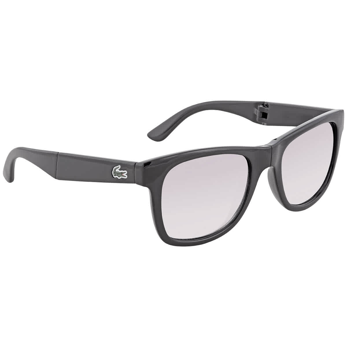 Lacoste Grey Gradient Square Unisex Sunglasses L778s 001 52 In Black,grey