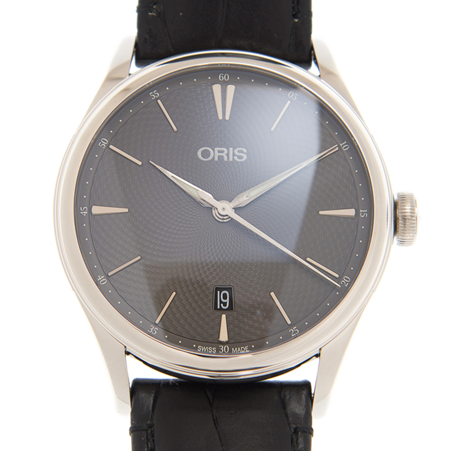 Oris Artelier Date Unisex Automatic Watch 733 7721 4053 5 21 64fc In Black / Grey