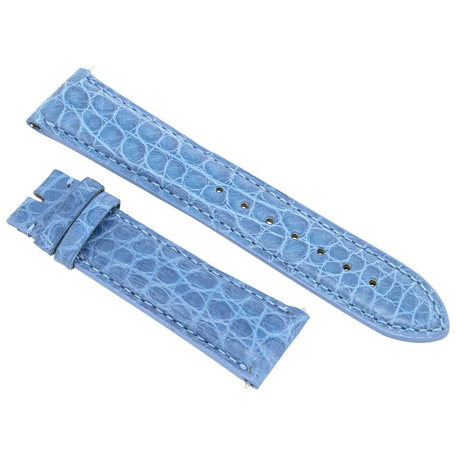 Hadley Roma 21 Mm Sea Blue Alligator Leather Strap