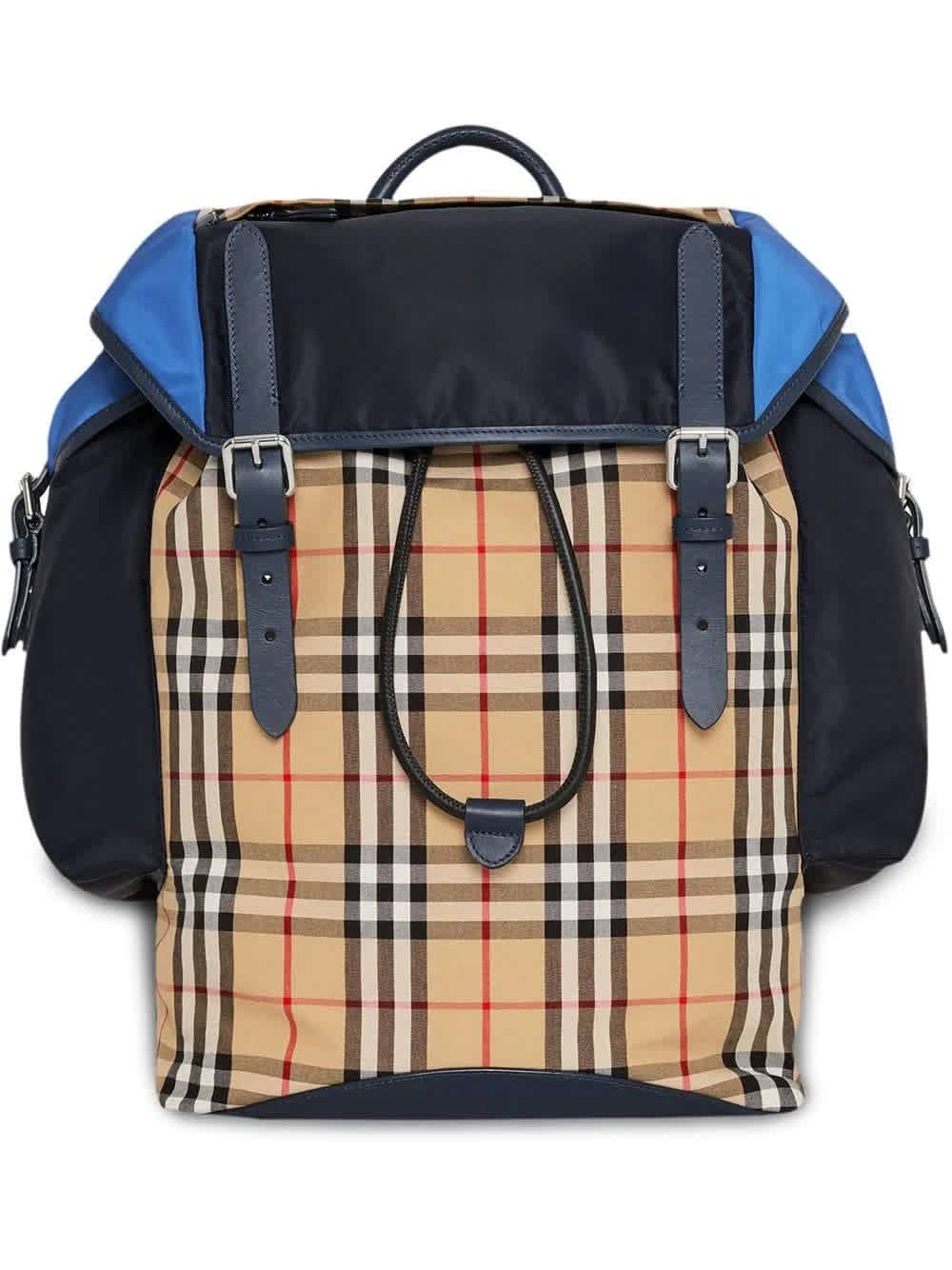 Burberry Mens Ranger Backpack In Blue