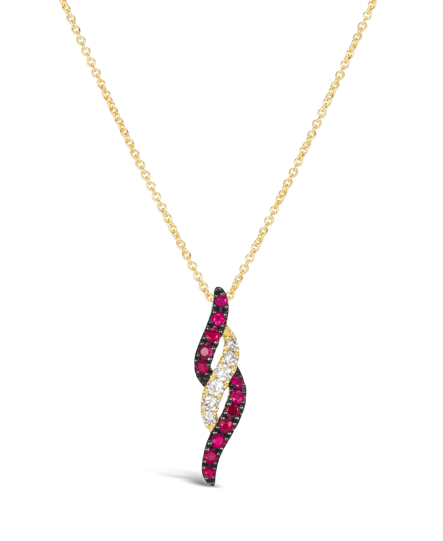 Le Vian Passion Ruby Pendant Set In 14k Honey Gold In Red