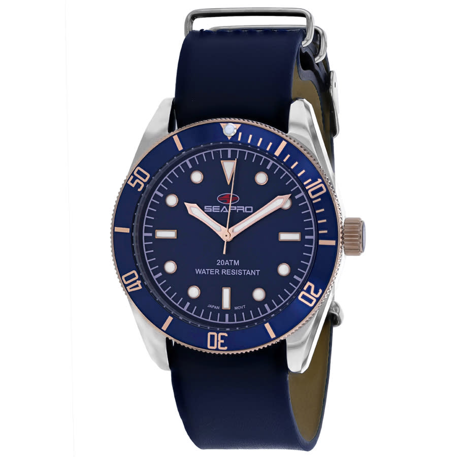 Seapro Revival Quartz Blue Dial Mens Watch Sp0303 In Blue / Gold Tone / Rose / Rose Gold Tone