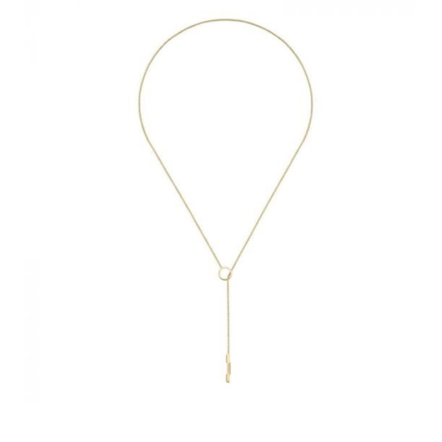 Gucci Link To Love Lariat Necklace In Yellow
