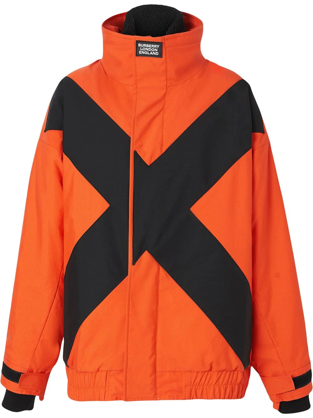 Burberry Orange Women's Orange Contrast X Detail Jacket In