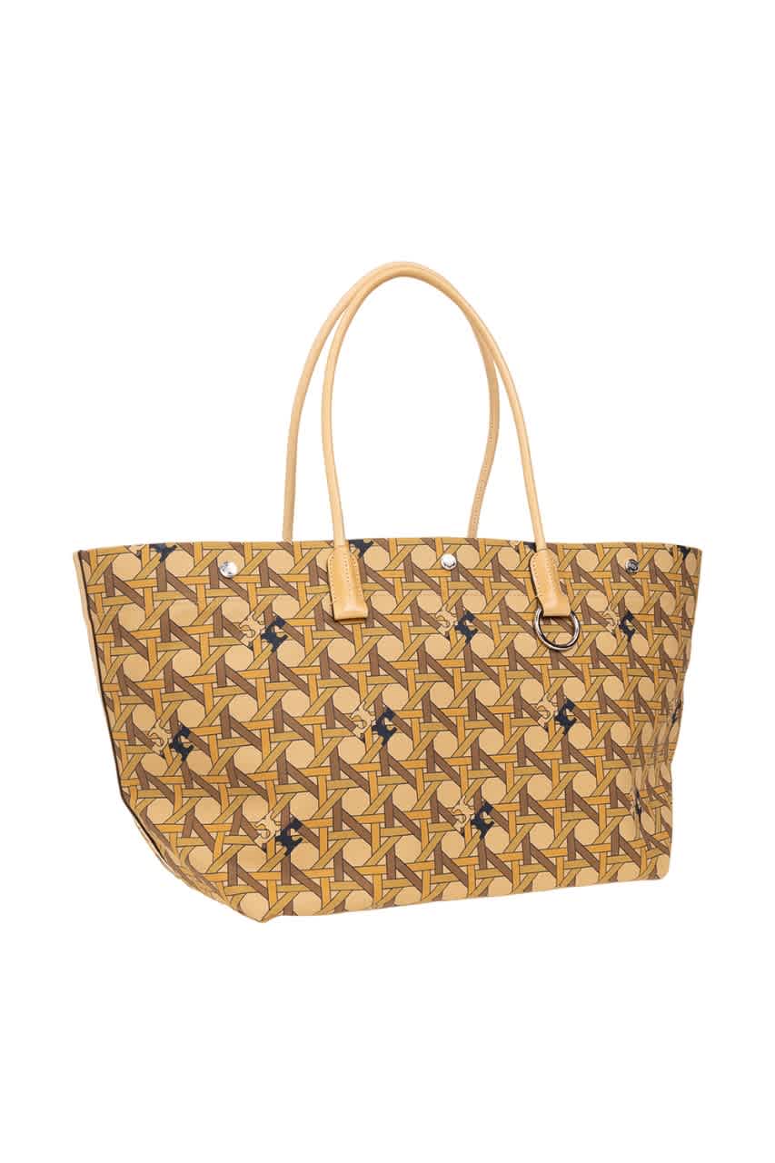 Tory Burch Ladies Tan Basketweave Canvas Tote 139623-200