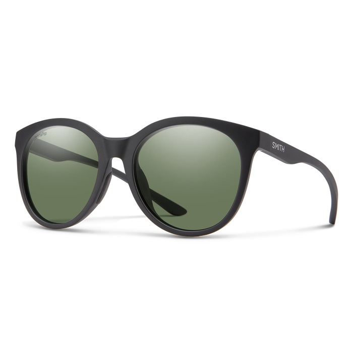 Smith Bayside Round-frame Sunglasses In Black / Gray / Green