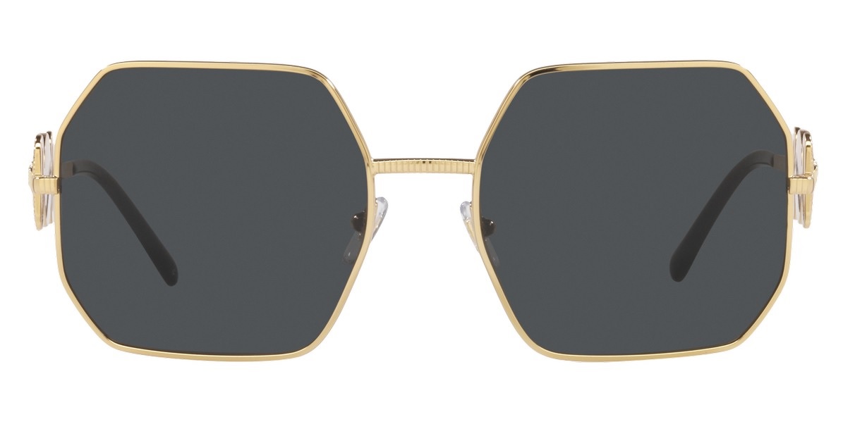 Versace Woman Sunglass Ve2248 In Dark / Gold / Gray