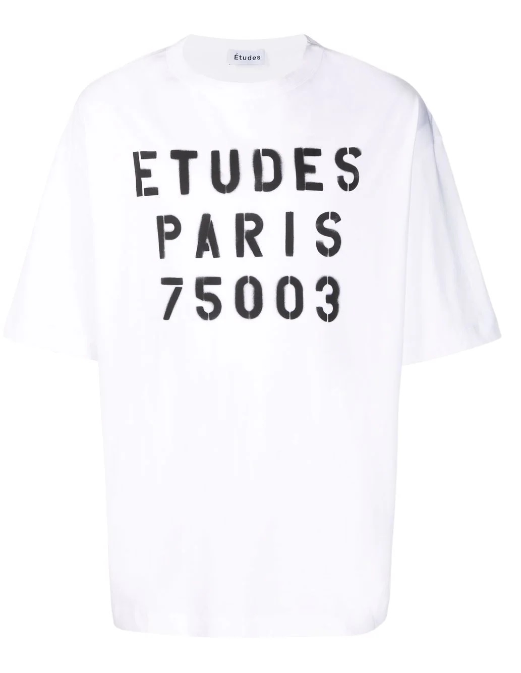 Etudes Studio Etudes White Museum Stencil T-shirt In White