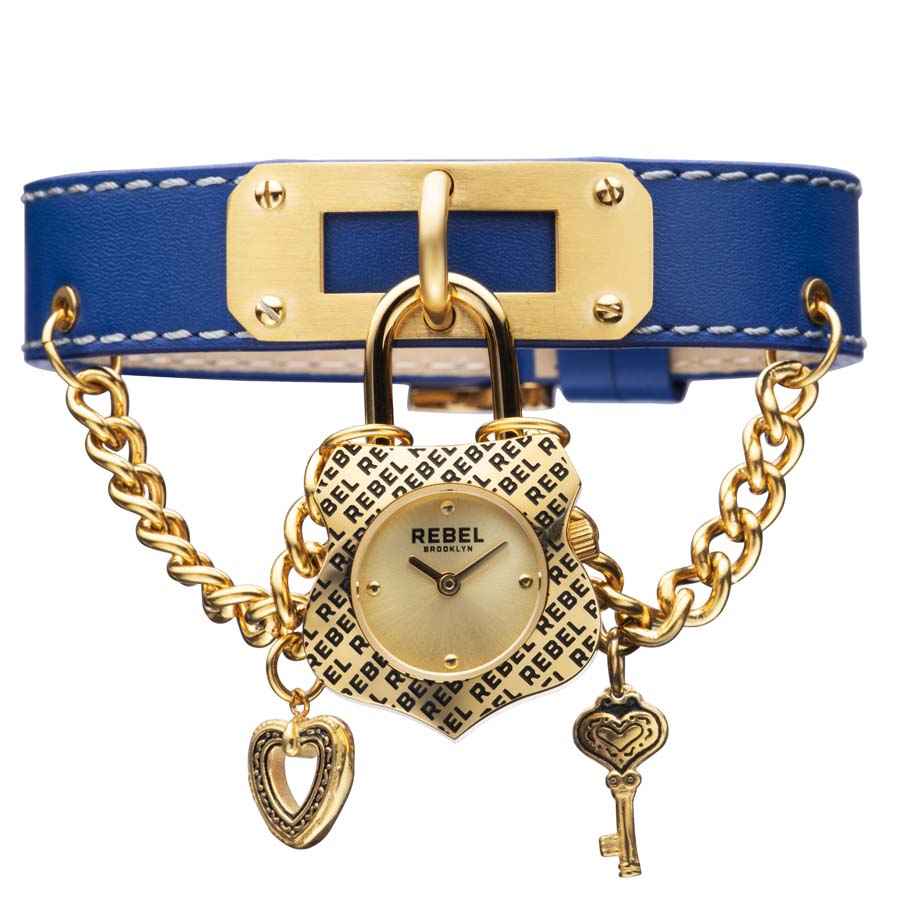 Rebel Womens Seagate In Blue / Gold / Gold Tone