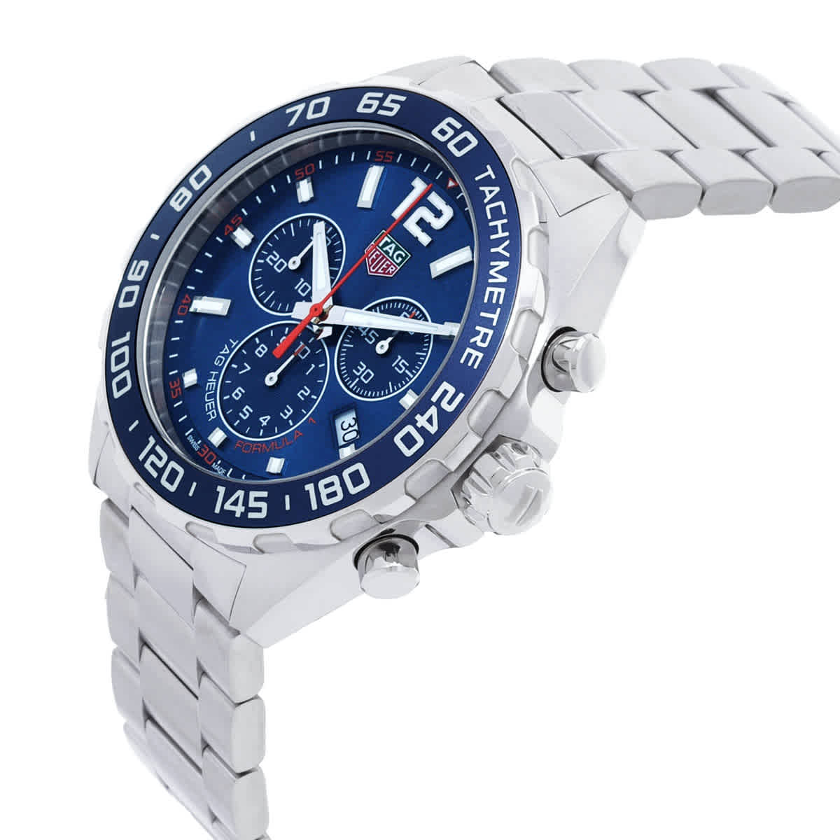 tag heuer formula 1 chronograph blue dial men's watch