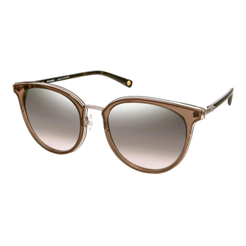 Balmain Grey Oval Unisex Sunglasses Bl 6084k 3 56 In Brown / Grey