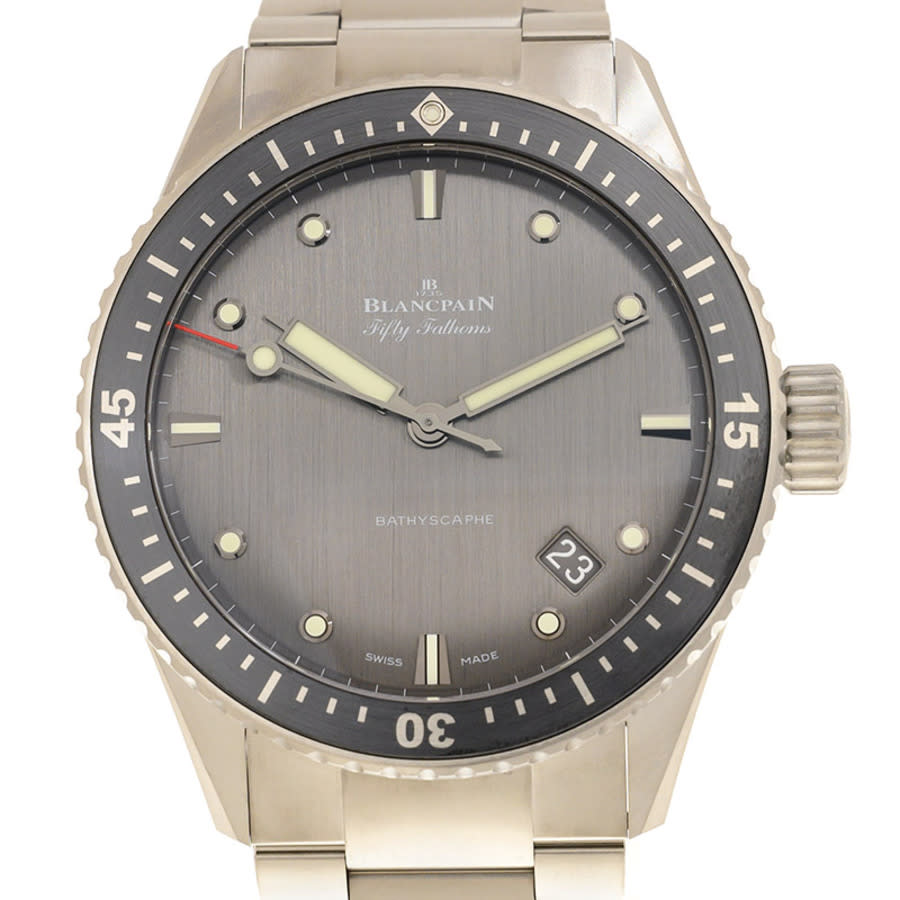 BLANCPAIN BLANCPAIN FIFTY FATHOMS AUTOMATIC GREY DIAL MENS WATCH 5000 1210 98S