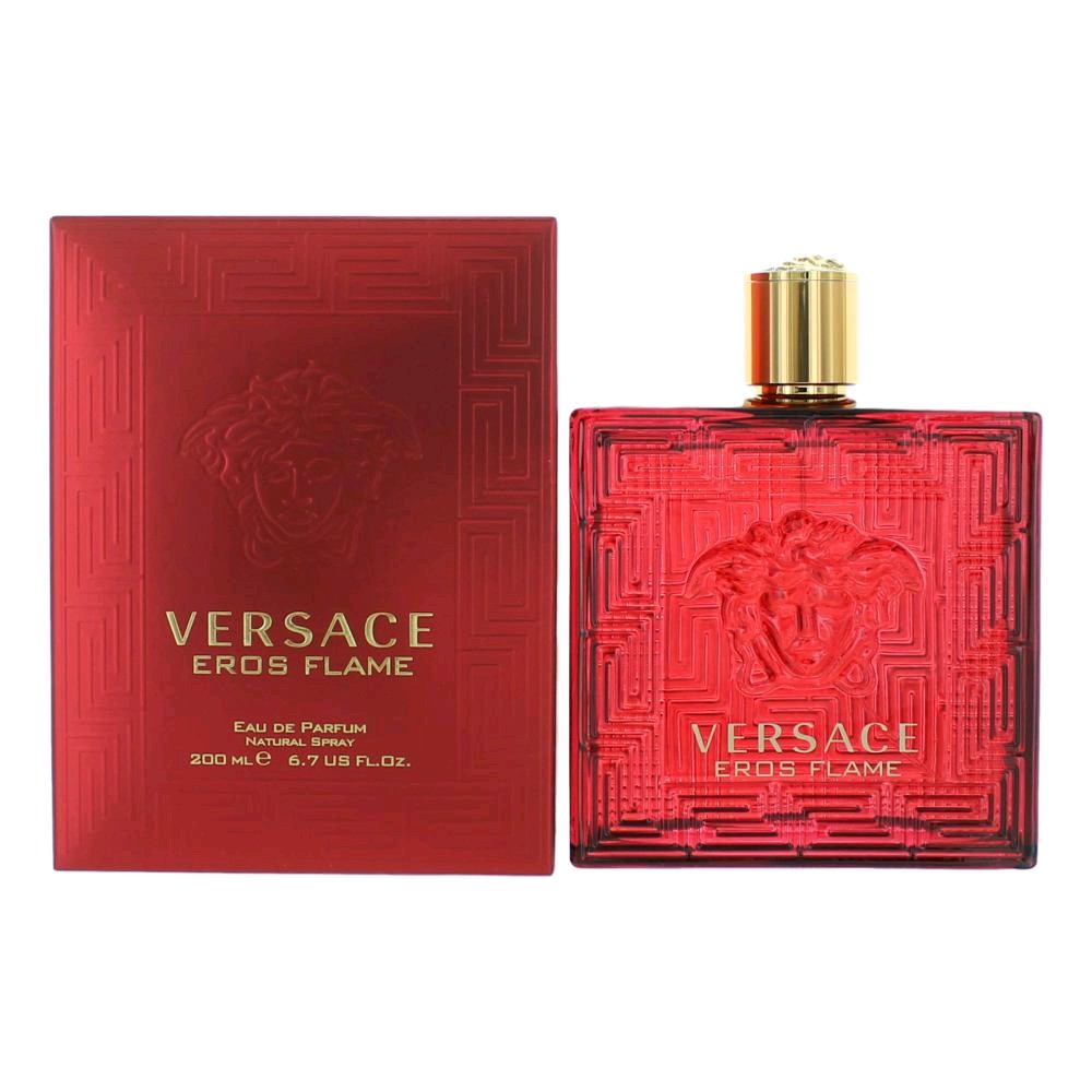 Versace Eros Flame / Edp Spray 6.7 oz (200 Ml) (m) In Black