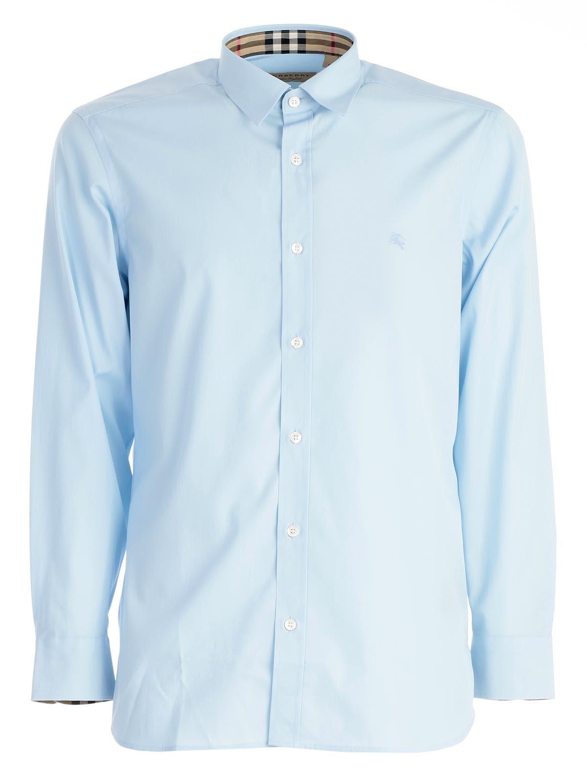 burberry mens shirt light blue