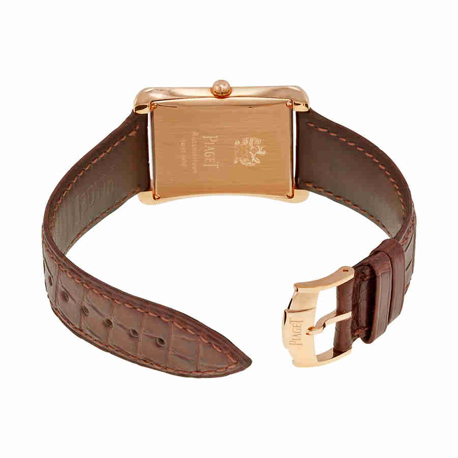 Shop Piaget Black Tie Emperador Silver Dial Brown Leather Men's Watch G0a33070 In Black / Brown / Gold / Rose / Silver