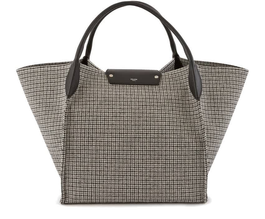 CELINE LADIES MEDIUM BIG BAG IN TWEED AND SMOOTH CALFSKIN