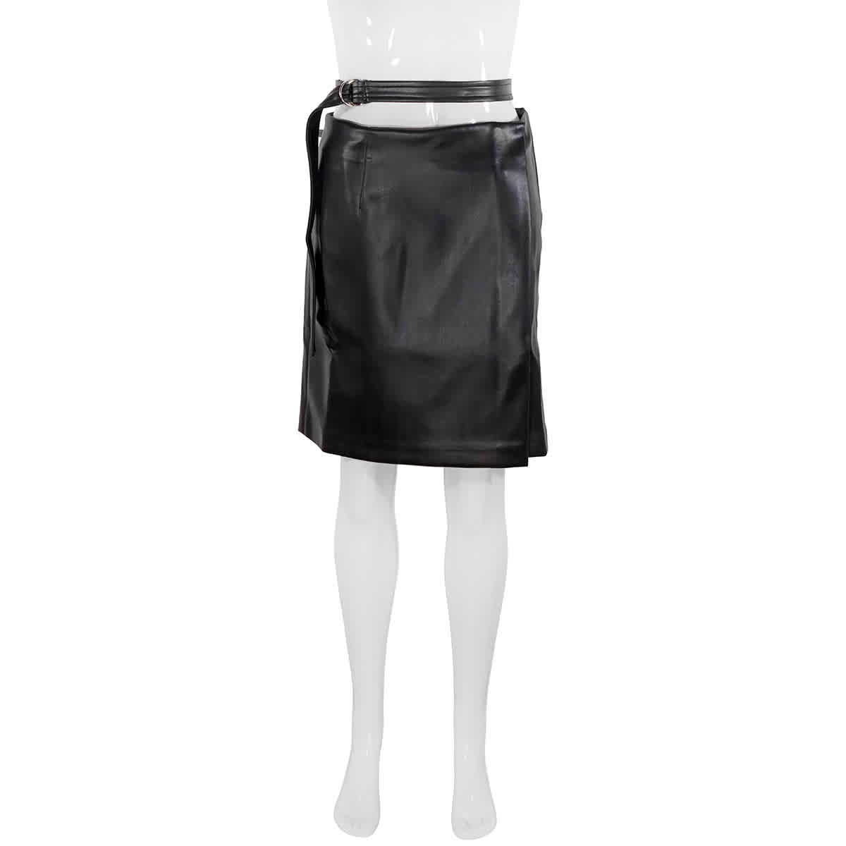 Atlein Ladies Black Belt Skirt In Black