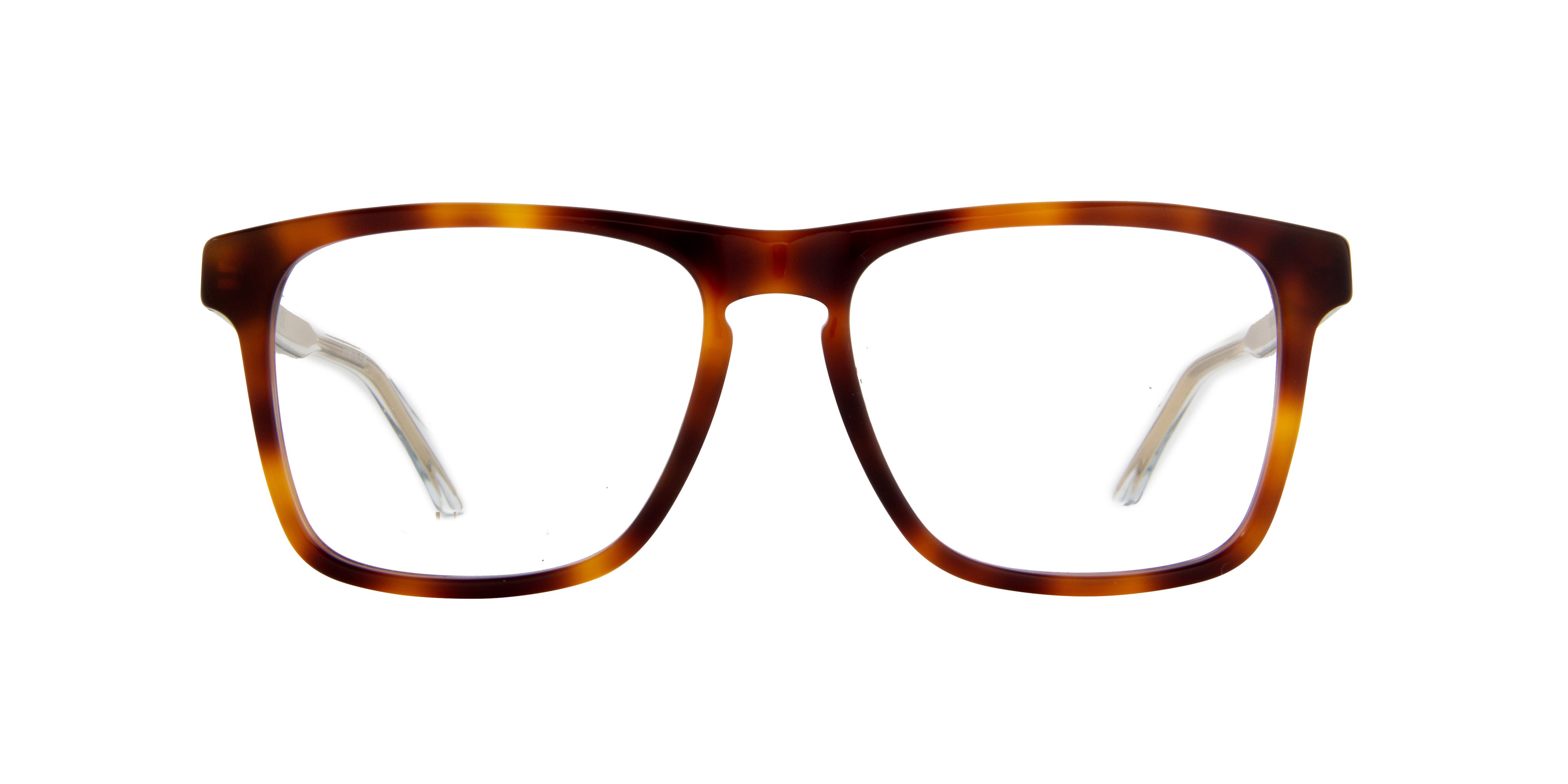 GUCCI CLEAR RECTANGULAR EYEGLASSES GG0561O002 54