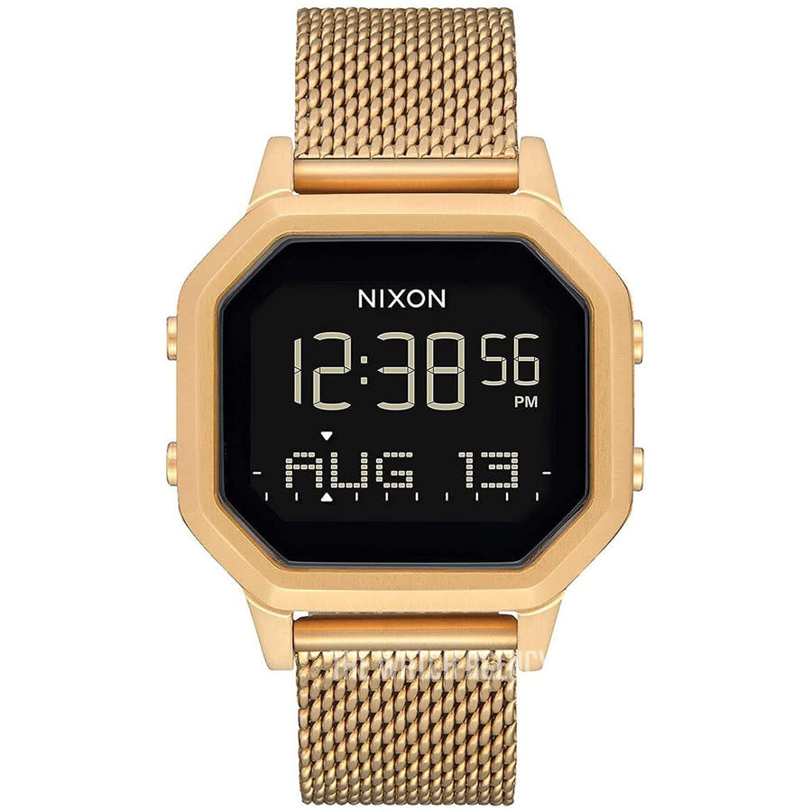 Nixon Time Teller Matte Black, Gold, & Burgundy Watch