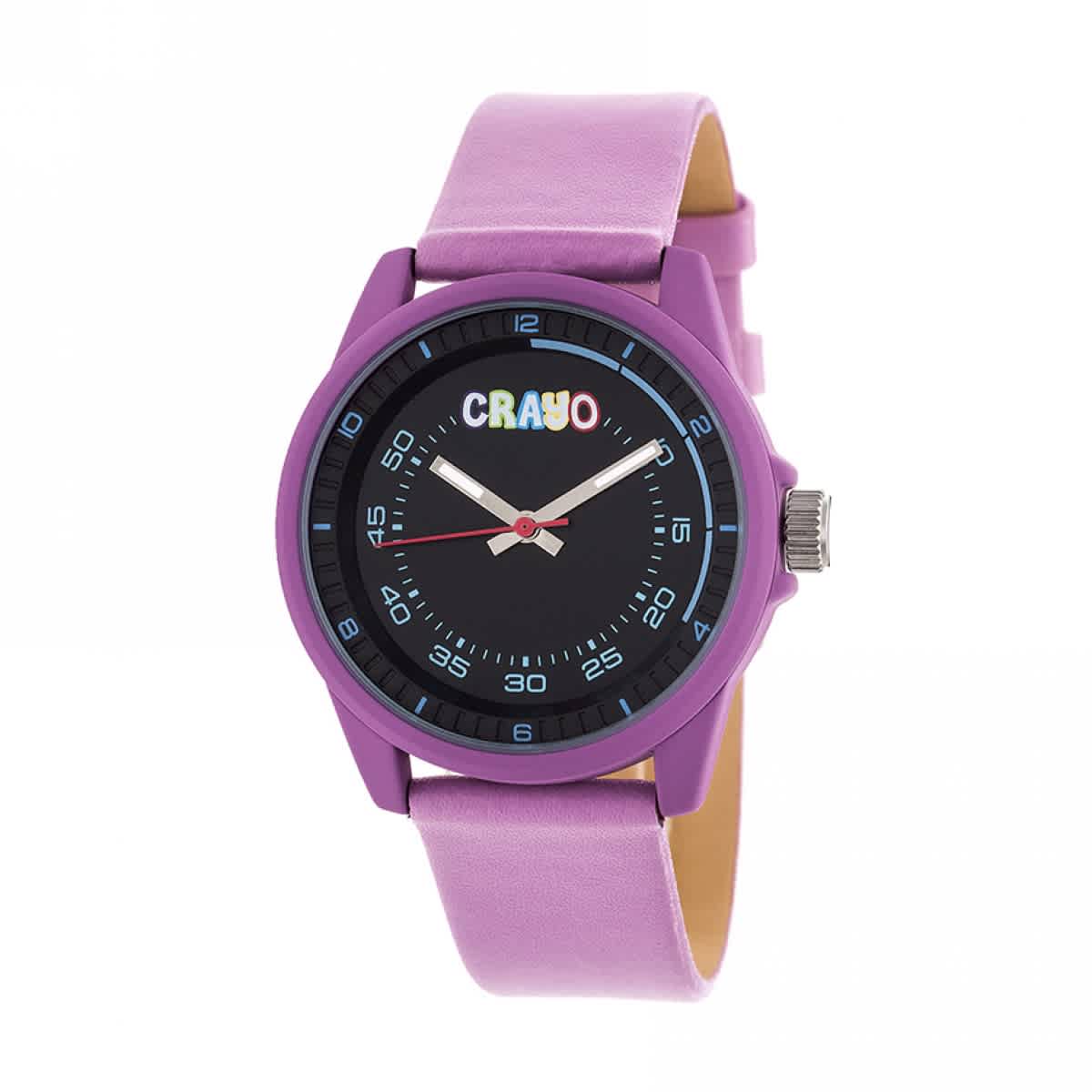 Crayo Jolt Black Dial Watch Cracr4905 In Black / Pink