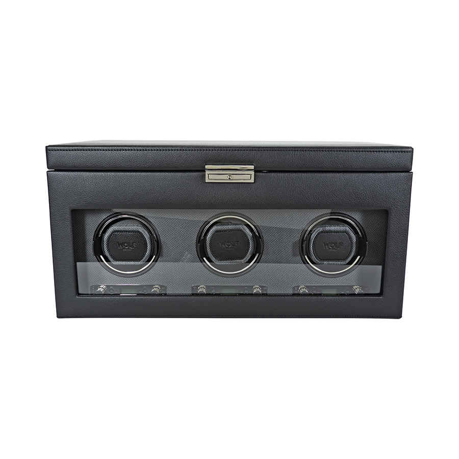 WOLF WOLF VICEROY MODULE 2.7 TRIPLE WATCH WINDER WITH STORAGE 456302