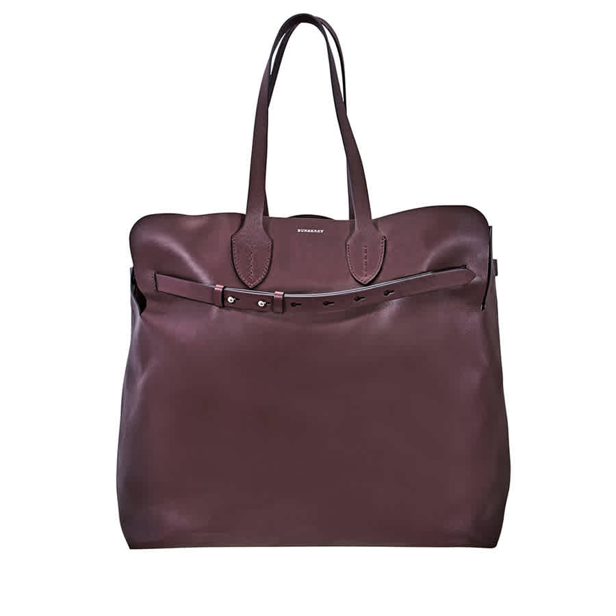 Burberry Large Soft Leather Belt Bag- Deep Claret In Purple