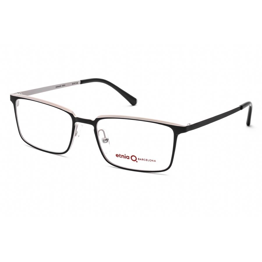 Click to view more detailed imagery on our partner's website Etnia Barcelona Rectangular Unisex Eyeglasses Durango Bkwh 52 In Black