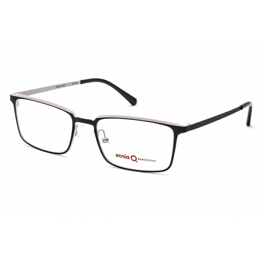 Etnia Barcelona Rectangular Unisex Eyeglasses Durango Bkwh 52 In Black