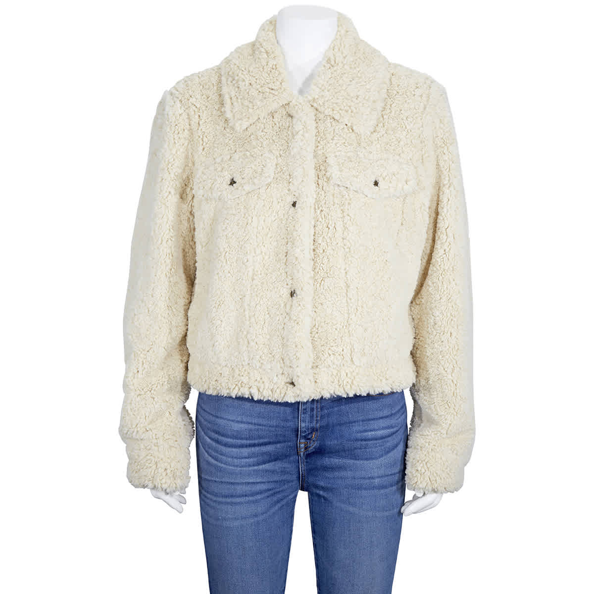 faux sherpa trucker jacket