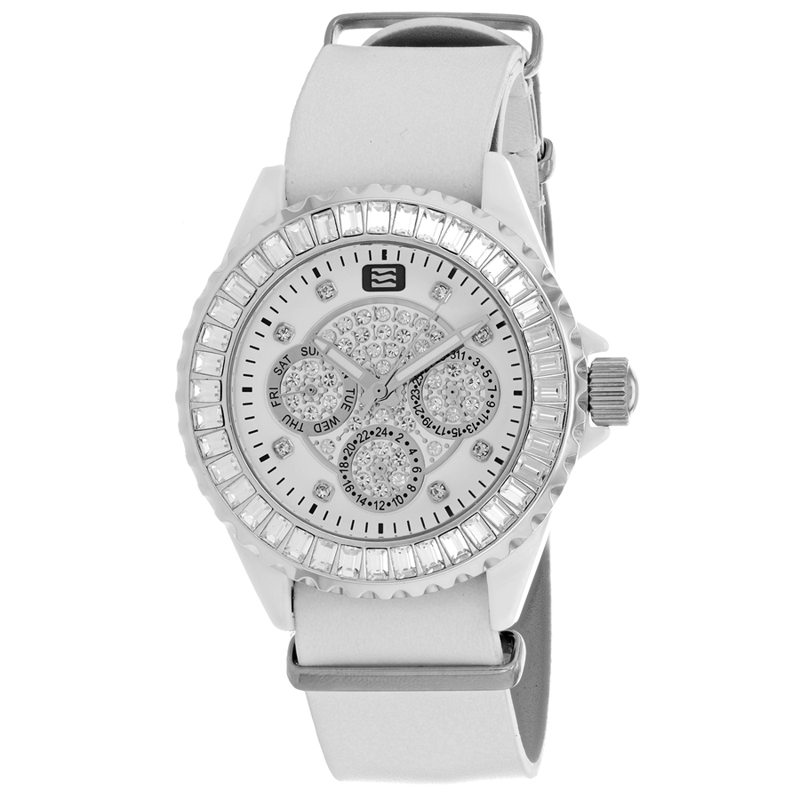 Shop Oceanaut Ceramic White Dial Ladies Watch Oc0213cl