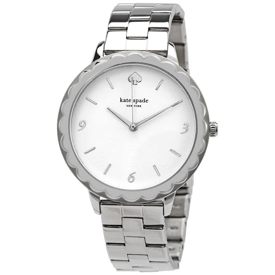 KATE SPADE METRO SCALLOP SILVER DIAL LADIES WATCH KSW1493