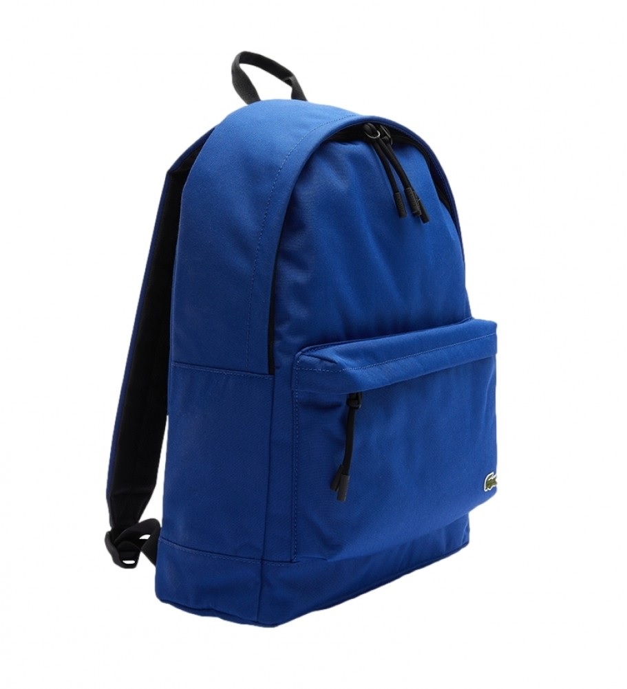 Lacoste Mens Neocroc Canvas Backpack In Midnight/trade Wind Blue West In Blue,green