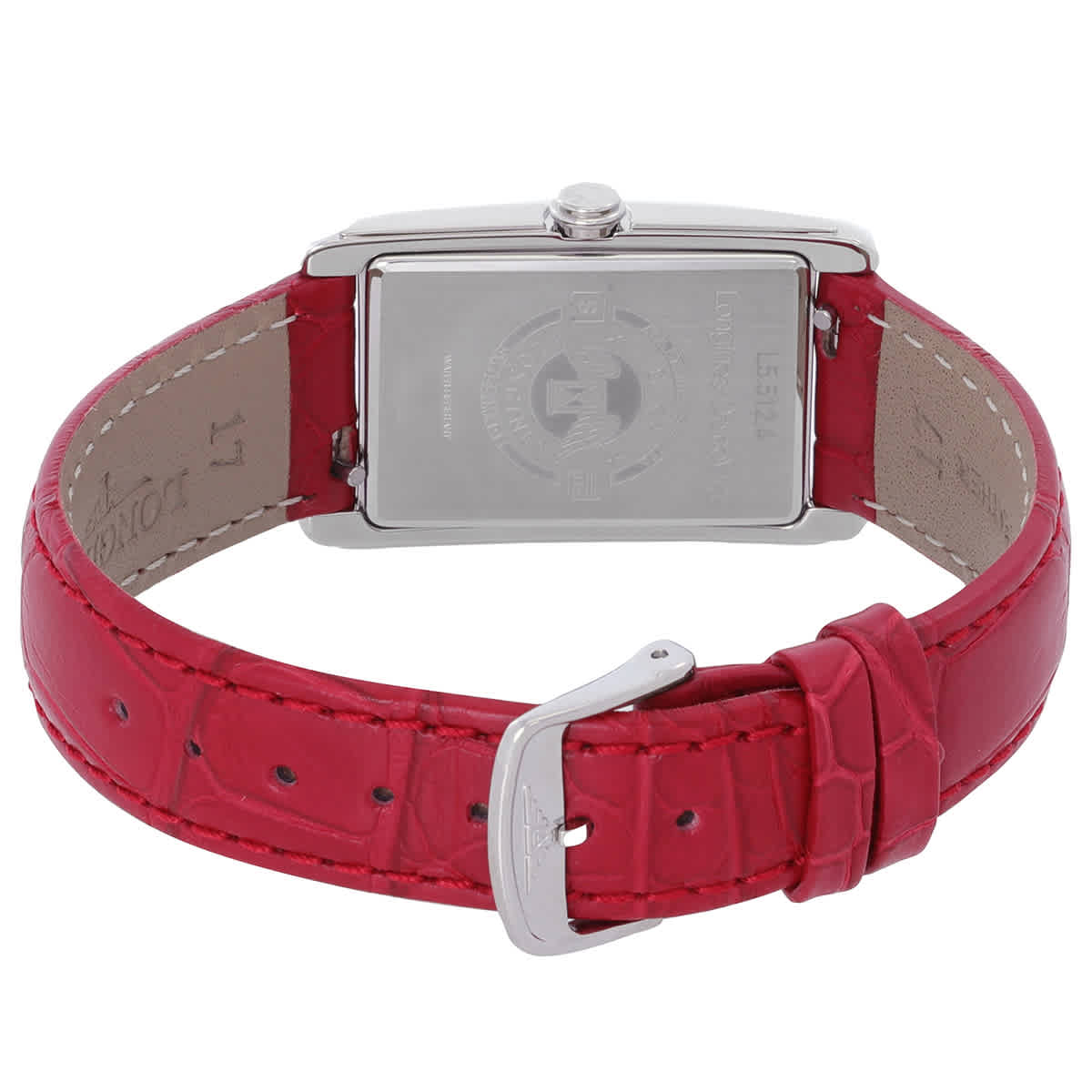 Shop Longines Dolce Vita Quartz Red Dial Ladies Watch L5.512.4.91.2