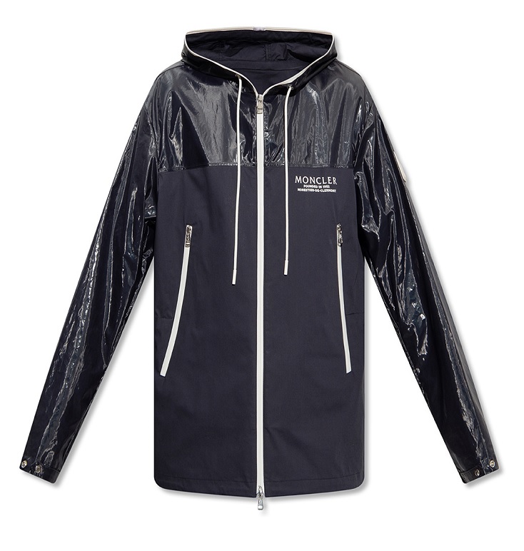 Moncler Vaugirard Cotton Hooded Jacket In Navy | ModeSens