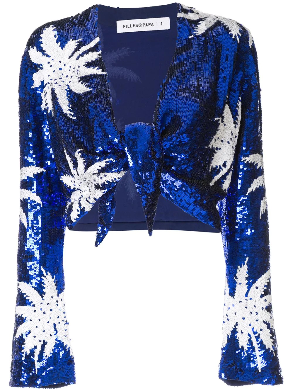 FILLES À PAPA FILLES A PAPA SEQUINS EMBROIDERY TOP