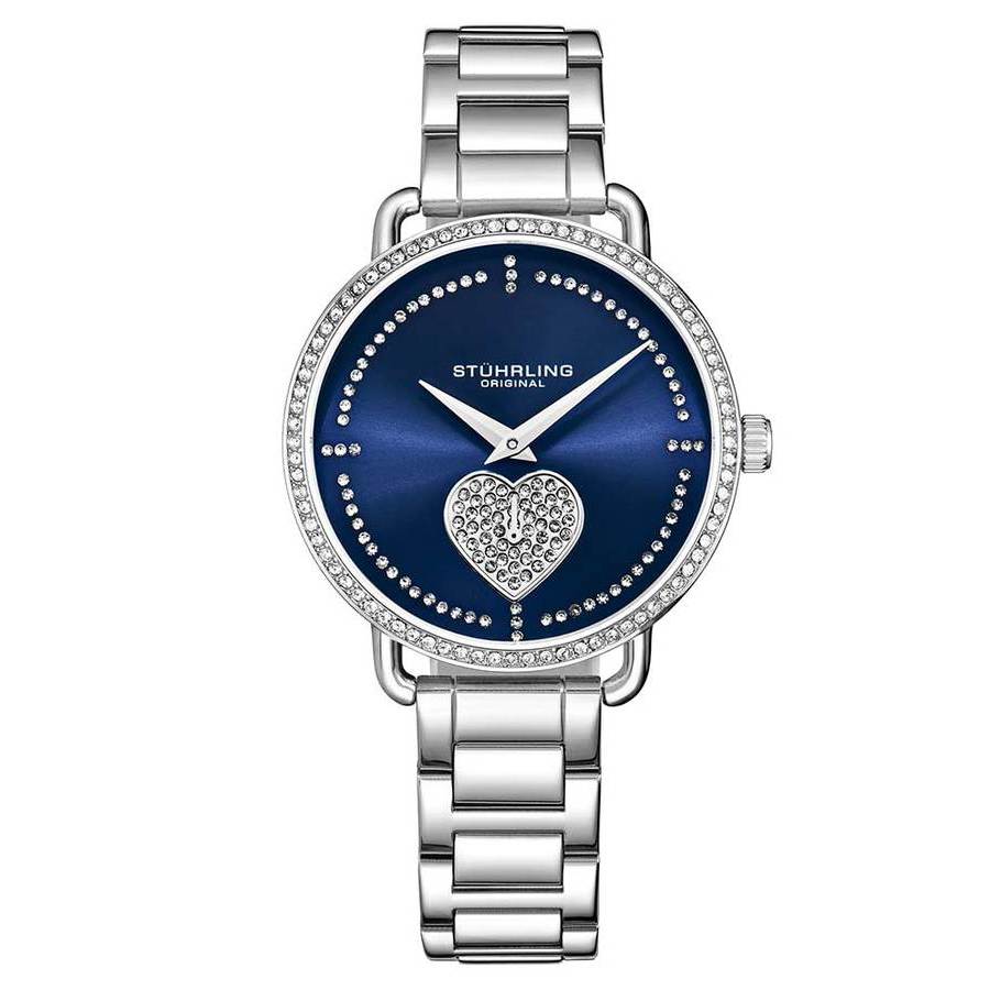 Stuhrling Original Vogue Blue Dial Ladies Watch M15635 In Blue / Silver