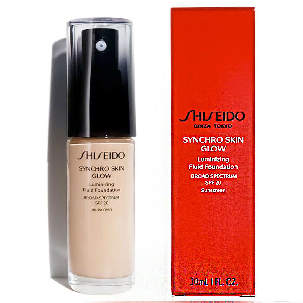 Shiseido / Synchro Skin Glow (2) Rose Foundation Liquid 1.0 oz (30 Ml) In Pink