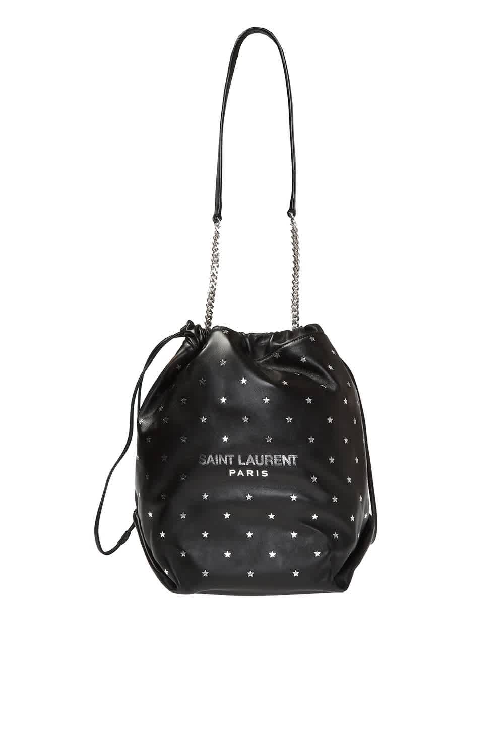 Saint Laurent Black Teddy Bucket Bag