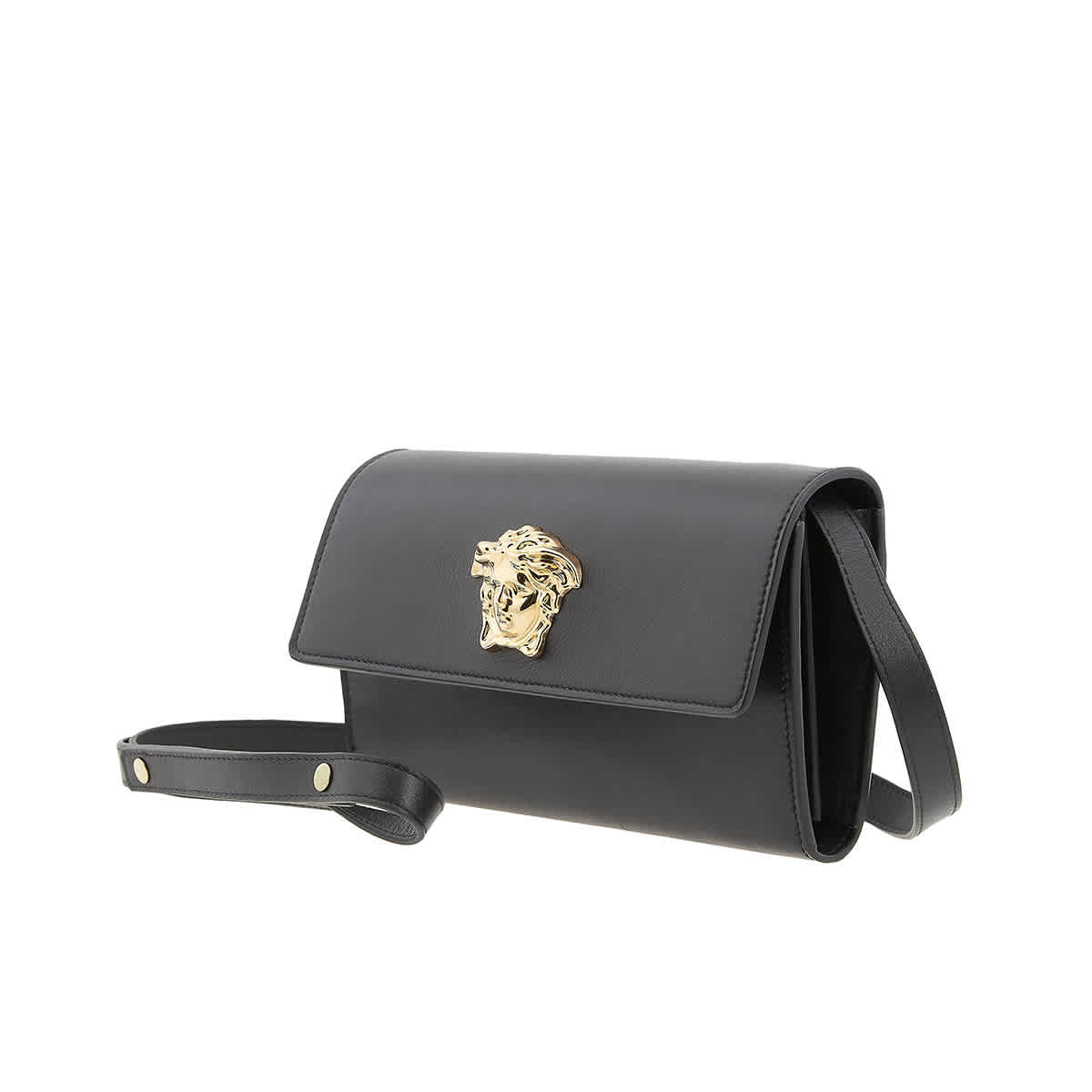 Medusa Logo Leather Card Wallet